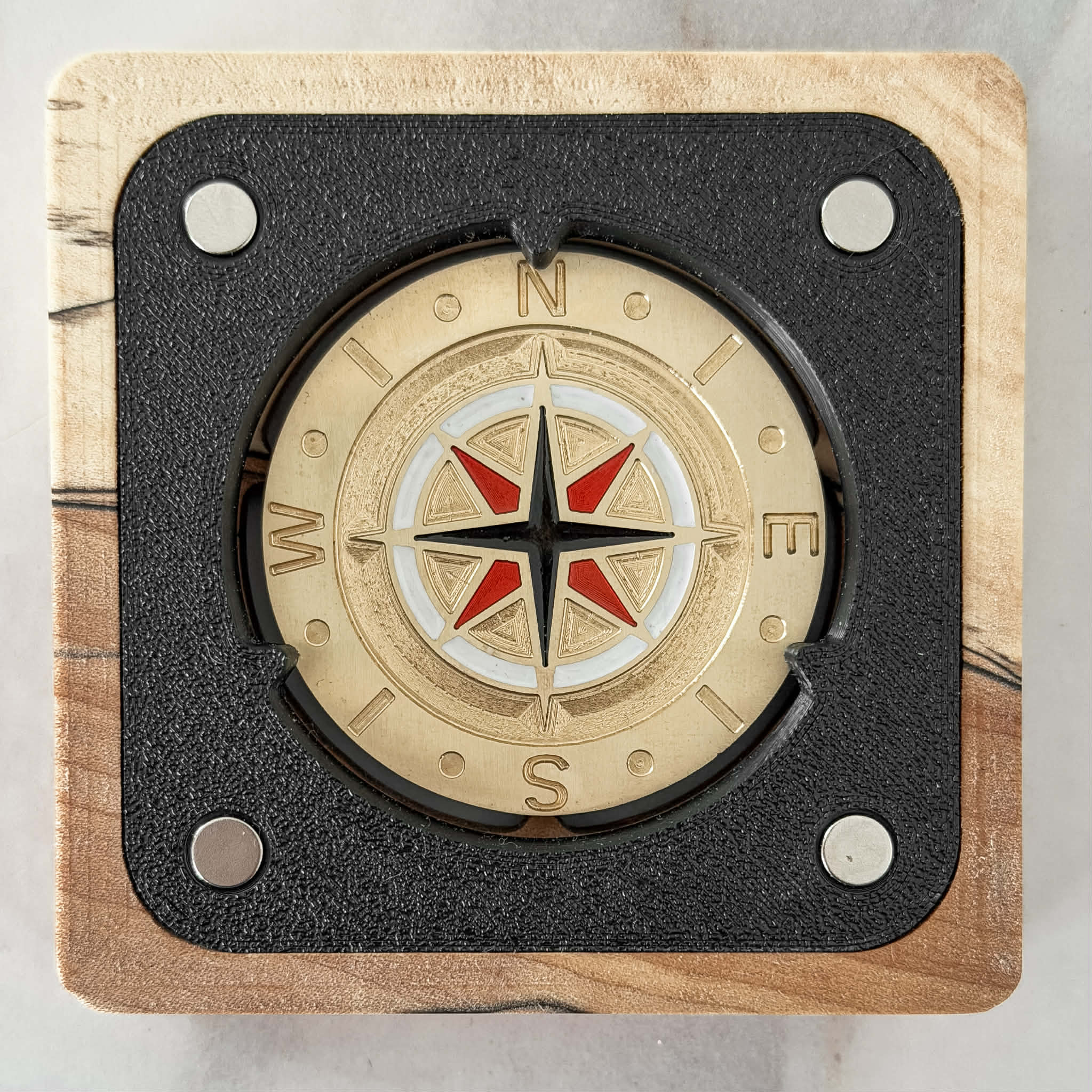Brass Award - Compass Top View