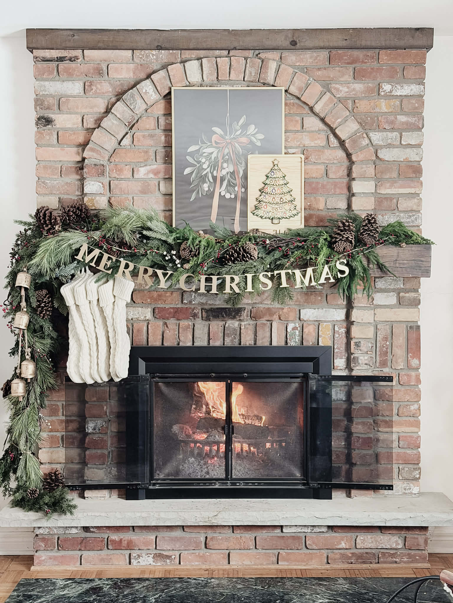 Happy Holidays Panel - Angle View