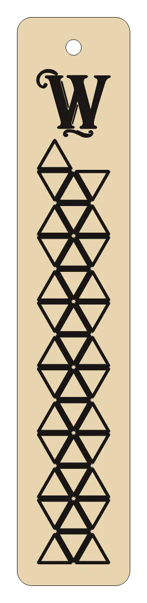 Bookmark, pattern: Triangles