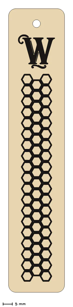 Bookmark, front view
