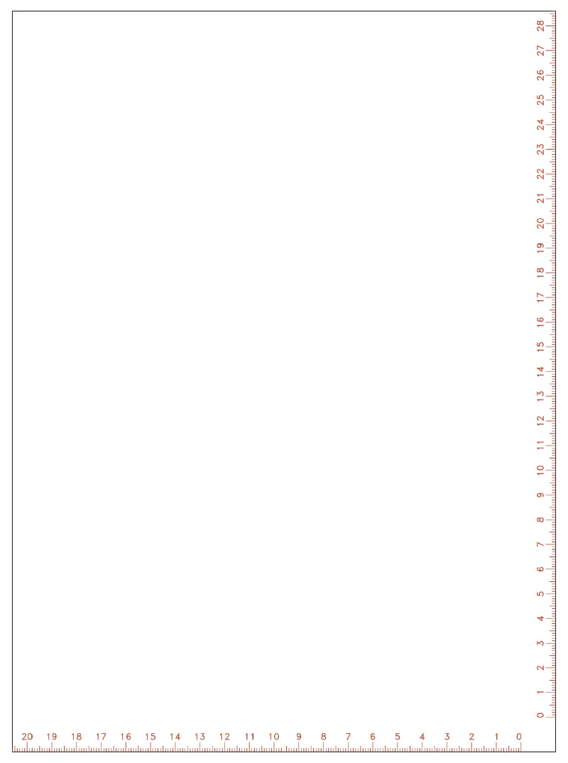 Flat part layout for the Cutting board, alignment grid: None