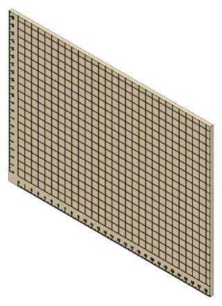 Cutting board, front left view