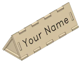 Desk Sign, front right view