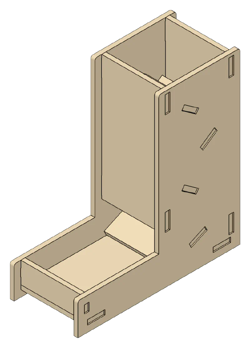 3D render of the Dice Tower design