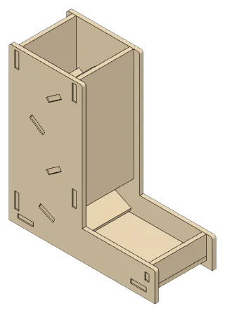 Dice Tower, front right view