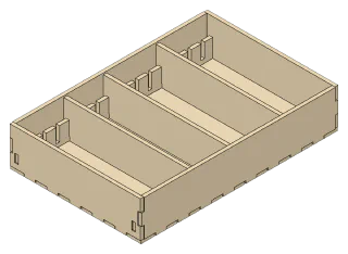 3D render of the Divider Tray