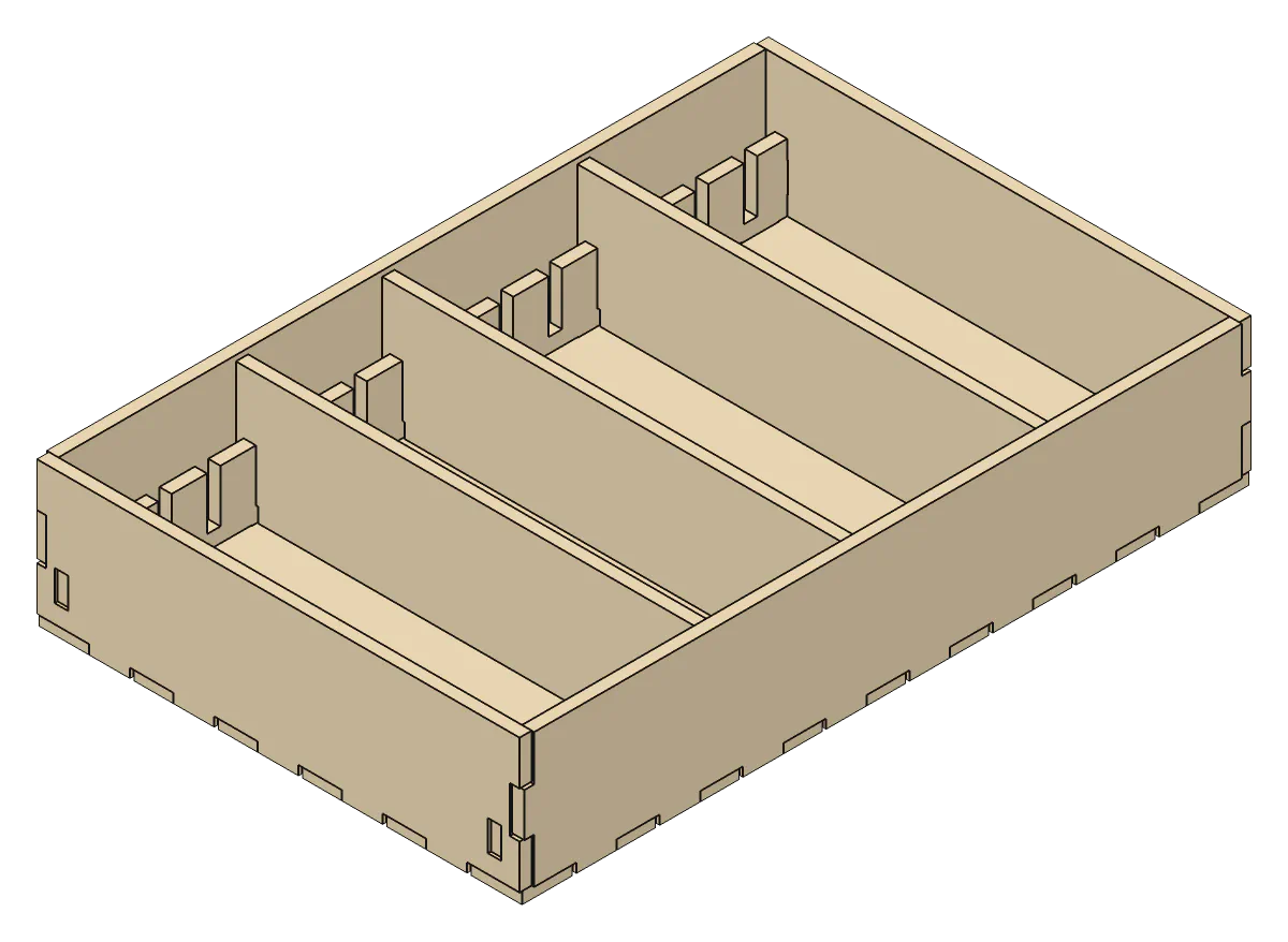 3D render of the Divider Tray