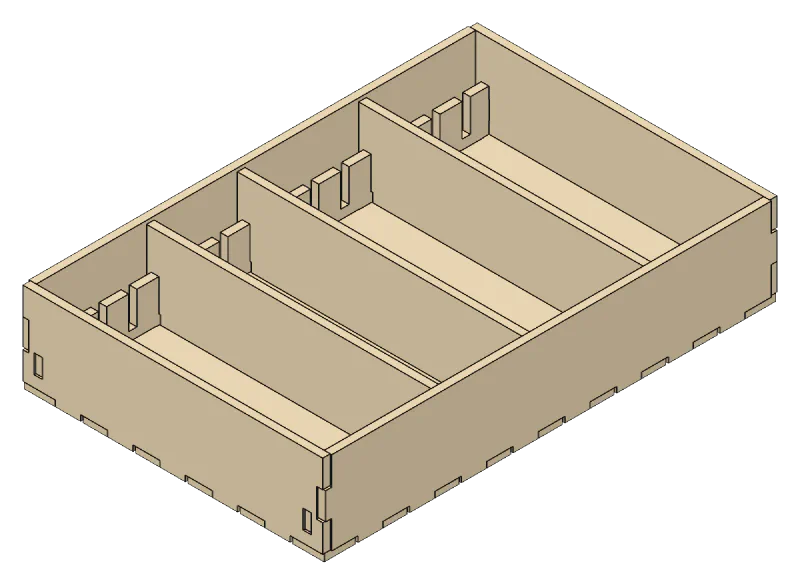 3D render of the Divider Tray design