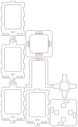 Flat part layout for the Lantern