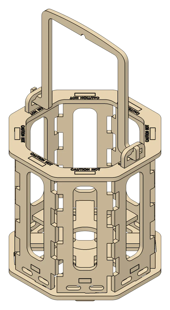Lantern, sides: Octagonal