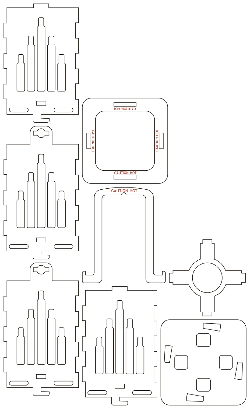 Flat part layout for the Lantern, window: Skyline