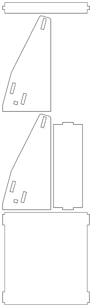Flat part layout for the Leaflet Display