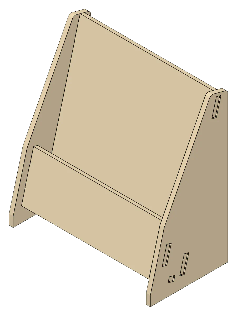 3D render of the Leaflet Display