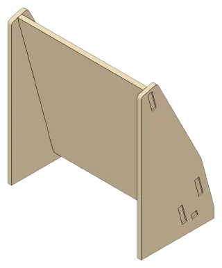 Leaflet Display, behind view