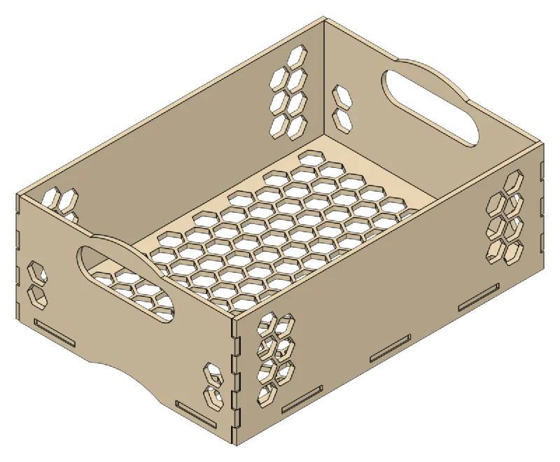 3D render of the Produce Box design