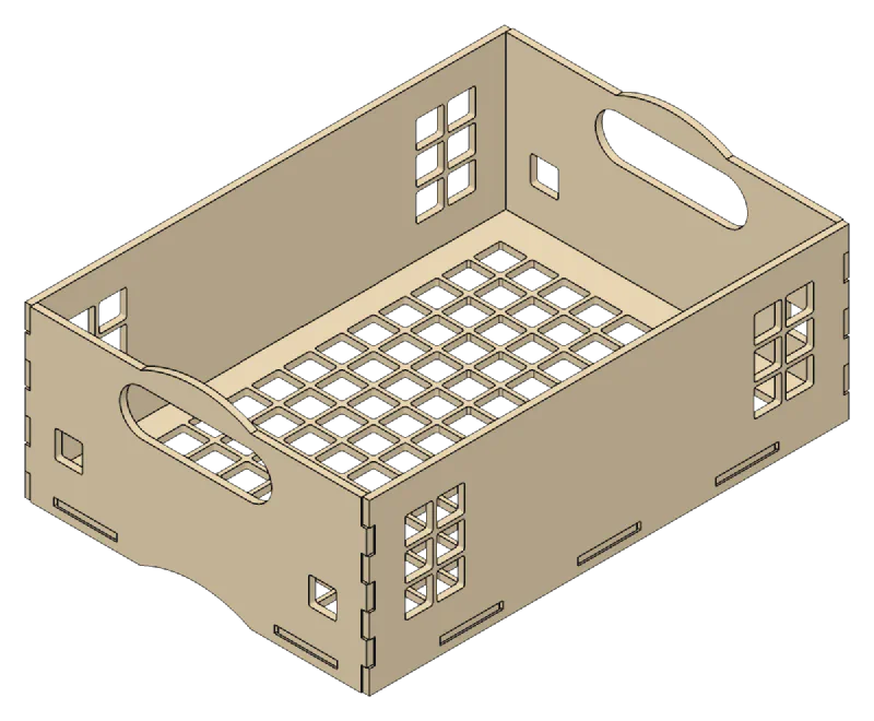 Produce Box, vent pattern: Squares