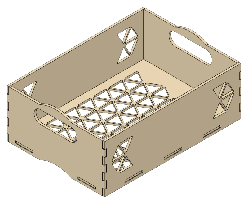 Produce Box, vent pattern: Triangles