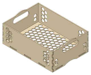 Produce Box, front right view