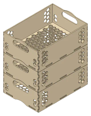 Produce Box, stacked view