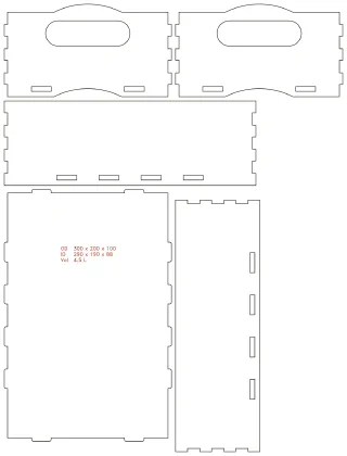 Flat part layout for the Project Box