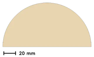 Protractor, back view