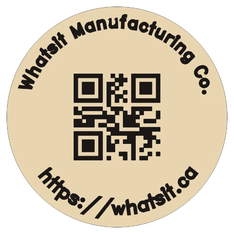 QR plate, shape: Round