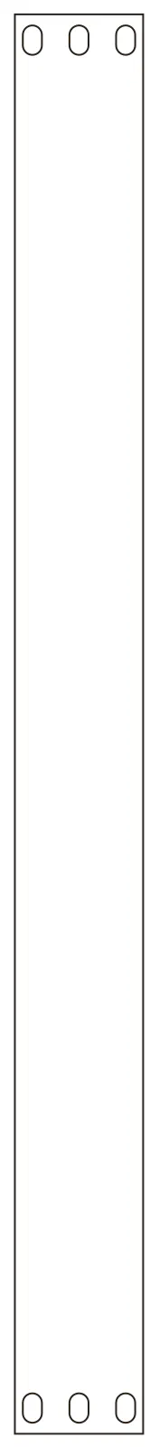 Flat part layout for the Rack Blanking Panel