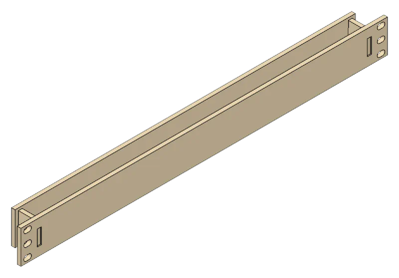 Rack Blanking Panel, acoustic baffle: Behind the face