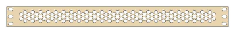 Rack Blanking Panel, face: Vented