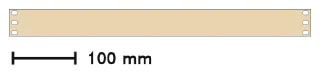 Rack Blanking Panel, front view