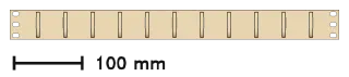 Rack Cable Manager, front view