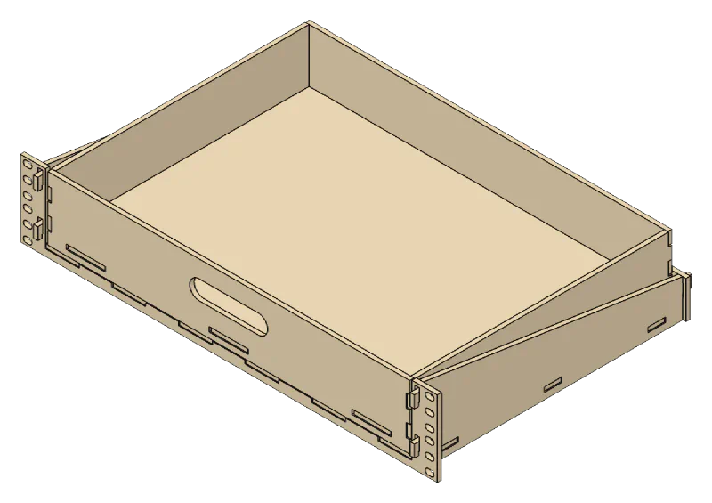 3D render of the Rack Drawer design