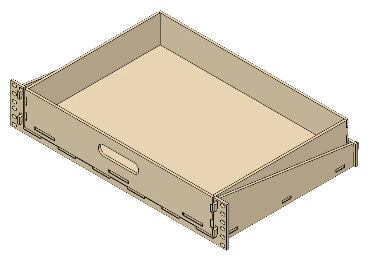 3D render of the Rack Drawer