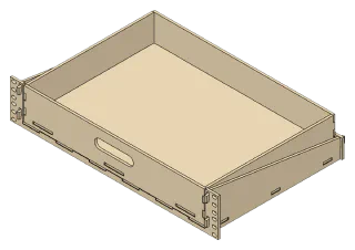 3D render of the Rack Drawer