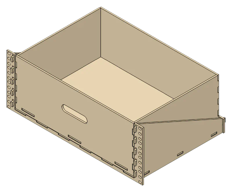 Rack Drawer, height (u): 4U