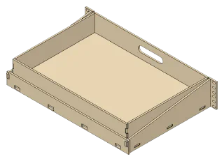 Rack Drawer, behind view
