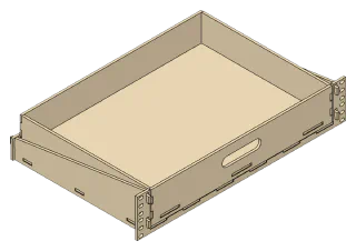 Rack Drawer, front right view