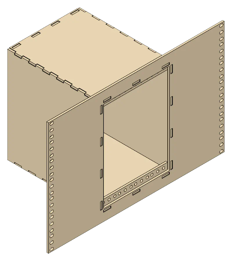 10" Mini Rack, mount: On its side in a 19" rack