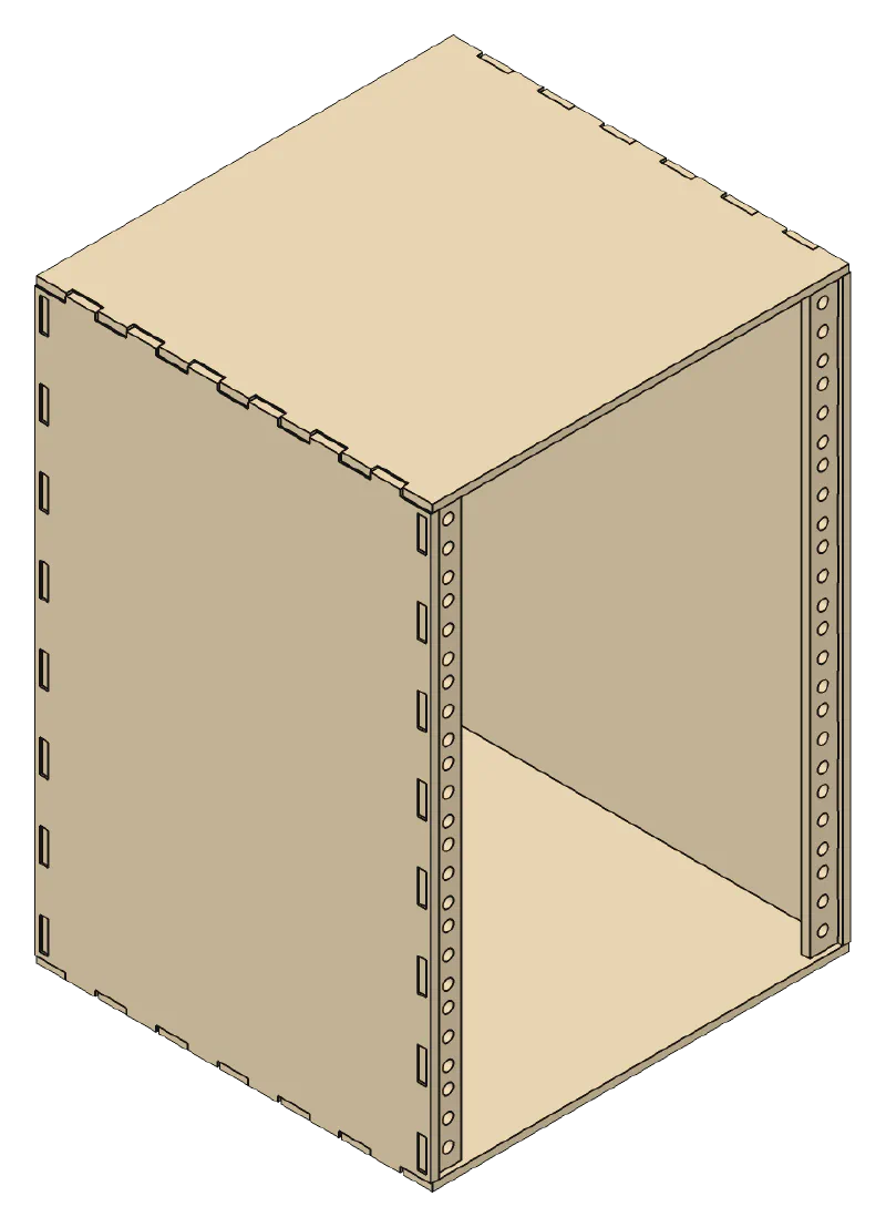 10" Mini Rack, height (u): 8U