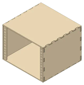10" Mini Rack, front right view