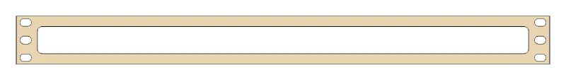 3D render of the Rack Cable Pass-Through design