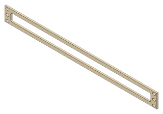 Rack Cable Pass-Through, front left view