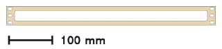 Rack Cable Pass-Through, front view