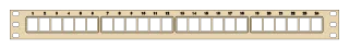 3D render of the Keystone Patch Panel
