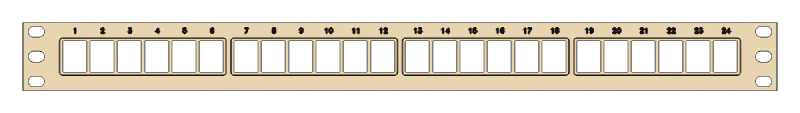 3D render of the Keystone Patch Panel design