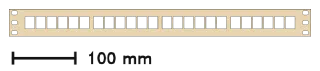 Keystone Patch Panel, back view