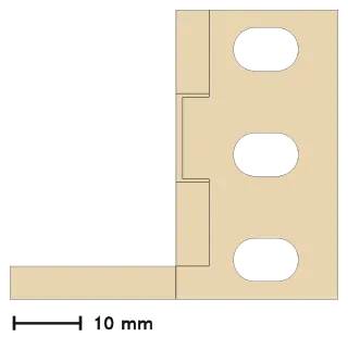Rack Rail, front view