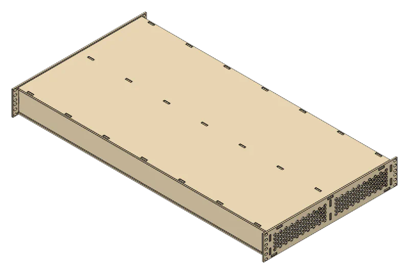 Full-Depth Rack Shelf, vent the faces: Yes