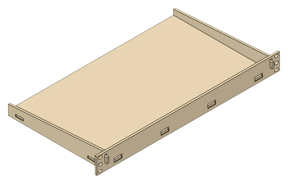 3D render of the Cantilever Rack Shelf