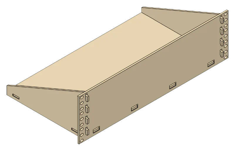 Cantilever Rack Shelf, height (u): 3U